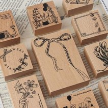 나무스탬프 도장 실리콘 우드 다이어리 꾸미기 빈티지 그림 다꾸 스탬프 수기, 01 방촌간-1매입