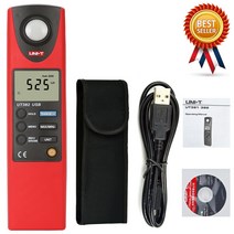 조도계 측정기 UNI-T UT382 조도계 20000Lux 전문 포켓 광도계 자동 종료 데이터 저장 USB 전송, 한개옵션0