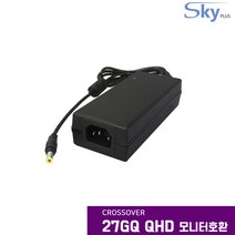 Crossover 크로스오버 27GQ3 QHD모니터호환 12V 4A 국산 어댑터, 어댑터 + AC 각코드 1.8m