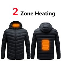 19 개의 가열 부위가 있는 스마트 서모스탯 USB 발열 재킷 퓨어 컬러 후드 온열 의류 따뜻한 방수 재킷