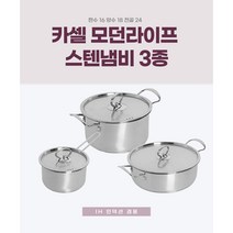 카셀 모던라이프 인덕션 스텐냄비 3종 / 편수16 양수18 전골24 홈쇼핑 냄비세트