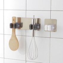 밀걸레 밀대걸이 청소도구거치대 2단 2p 홀더형 마대보관함 가성비좋은 간단한, 2단 클리어