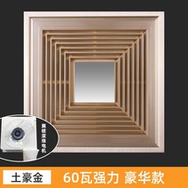 천장 주방환풍기 송풍기 소형 벽식 흡입기 환기 강력한 고깃집 LED 무선, 30x30 통합특혜형[엔지니어링기], 60와트 럭셔리 소재 골드