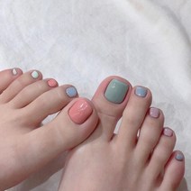 잇템샵 패디큐어 패디스티커 네일아트 디자인 여름라인 패디, D187민트리