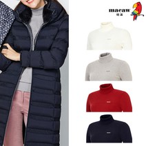 [마코 SALE] (여성)배색 짜임 터틀넥 니트_MJW4SW01