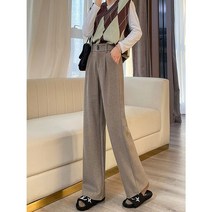 여성통바지 부츠컷 여자겨울 바지 기모 슬랙스 여성와이드팬츠여성통바지 부츠컷 여자겨울 바지 기모 슬랙스 여성와이드팬츠 C 블랙 바지 여성 하이 웨이스트 와이드 레그 팬츠 봄