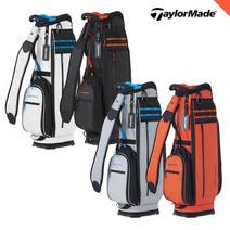 테일러메이드 시티 테크 골프 카트백 캐디백 TB649, 화이트 N92271