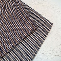 대폭 아크릴 원단 믹스하운드 체크 2종 천 패브릭, 써니