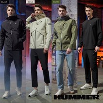 HUMMER 23 SS 남성 리미티드 에디션 H1 3레이어 트랙수트 셋업