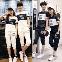 제이피엠 여름 7부 트레이닝복세트 커플 운동복 반팔 반바지 상하의세트 TS08 당일출고!!