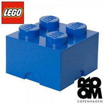 레고스토리지 브릭 4구 블루 토이박스 이동식 기저귀 정리함 장난감 수납함 보관함 유아가구, 단품