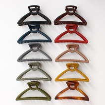 무광 매트 삼각 세모 프레임 가벼운 올림머리 집게핀