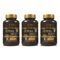 코데코 뉴트리션 로얄젤리 3병 (500mg x 180 캡슐 6% 10-HDA) 동결건조 생 로얄제리 캐나다 로열제리 선물용 박스에 포장되어 배송