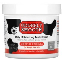 어들리 스무스 Udderly Smooth 데일리 모이스처라이징 바디 크림 오리지널 포뮬라 340g(12oz), 4개