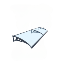 PVC 투명고정식어닝 투명차양막 주택테라스가림막 비가림 수동어닝 어닝천막, 벽에 60cm x 100cm 튀어 나와