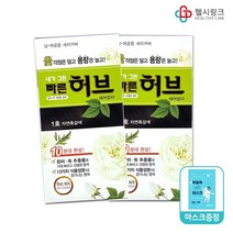 광동제약 내가그린 빠른허브 염색약 카페헤어칼라, 빠른허브1호자연흑갈색 2개+헬시링크마스크1팩