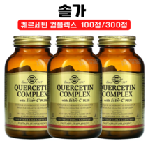 솔가 퀘르세틴 컴플렉스 with 에스터 C 플러스 브로멜라인 베지캡슐 100정 300정, 1개, 1개 베지 100정