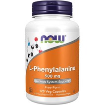 나우푸드 L-페닐알라닌 500mg 베지 캡슐, 120개입, 1개