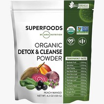 콘드로이친 MRM Nutrition 영양 디톡스 및 흔들림 파우더 바나나망고맛 데일리디톡스 슈퍼푸드 자료항목 엽록소 피코시아닌 기간 15회 연장
