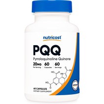 뉴트리코스트 PQQ 피로로퀴놀린퀴논 20mg 캡슐, 60개입, 1개