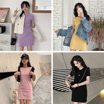 민소매 미니 원피스 라운드 5컬러 홈웨어 오피스용