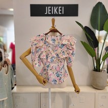 제이케이 카라프릴플라워블라우스(JM6BL1054B)