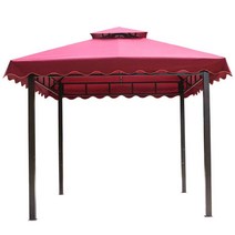 파고라정자 야외용 파고라 차양막 조립식 어닝 원두막, 3x3 그린 - 천장만