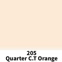 [LEE Filters] 리필터 LR 206 QUARTER CT ORANGE (CTO) 4600K 1롤 (1.52m x 7.62m)