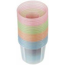 트루 플라스틱 파티 컵 네온 봄버, 1개, 20개입