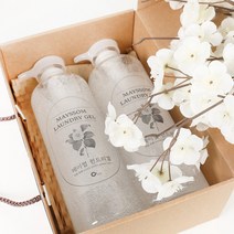 MAYSSOM 둘째 출산 선물 세트 아기세제 천연 세탁 세제 메이썸 런드리겔 1L 2개, 상세페이지 참조, 1000ml