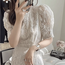 펀칭 원피스 휴양지 봄 아일렛 여름 바캉스