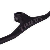 빠른 해외직구 TRIFOX 풀 카본 MTB 핸들바 일체형 산악 자전거 RHB200 3K 매트 블랙 -17 도 탄소 핸들바 스템, Gray Stem-110mm_Length 660mm