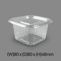 투명 사각소스용기 JH 사각 원터치 소스컵(대) 1600개, 1600개 x 1박스