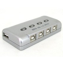 Coms USB 공유기 4 대 1 USB 2.0 선택기 수동 스위치 및 프로그램 전환 방식, 본상품선택