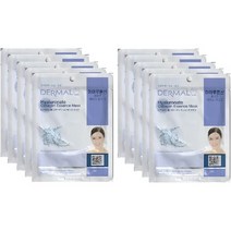 일본직발송 6. 더멀(DERMAL) 더멀 콜라겐 에센스 마스크 히알루론산 23G × 10장 [병행 수입품] B08LKZ94TL, One Size, One Color