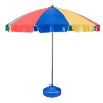 치킨집파라솔 호프집파라솔 지름 2600mm 높이 2560mm 국산 1단 (올핀)_1972EA, 청색_청색물통포함