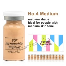 BB크림 비비크림 커버력좋은 8ml 골드 앰플 세럼 12pcs bb 스타터 키트 더마화이트 믹스 세럼 add 파운데이션 나이아신아마이드 for whitening, 12개 파운데이션 4