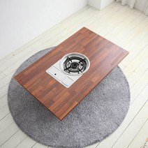 1200 업소용 가정용 접이식 불판테이블 좁고긴책상 보조탁자 다용도, 우드슬랩-프레임블랙
