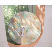 백드롭 페인팅 벽시계 키트 미술키트 취미미술, 예(캔버스(15x15cm)증정), Pale Blue( 페일블루), 투명파레트