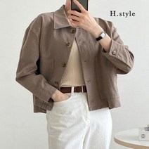 [천삼백케이] [에이치스타일] H스타일(TK)린넨셔링자켓봄여름자켓점퍼JK