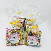 굿즈팡팡 답례품 행사 간식 과자선물세트 6개+스티커6개 set, 과자세트6개+4번스티커6개, 1세트