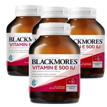 뉴질랜드 블랙모어스 Blackmores Vitamin E 비타민E 500IU 150캡슐, 4팩