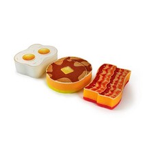 Genuine Fred Clean House 주방 스폰지 4개 세트 모음 (5286465), BREAKFAST SCRUB
