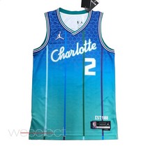 NBA 75주년 기념 다이아몬드 샬럿 호네츠 시티 에디션 라멜로 볼 스윙맨 져지 유니폼