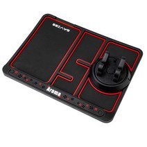 아트밀리 차량용 다기능 논슬립 패드 대시보드거치대 주차번호판 방향제수납, 레드