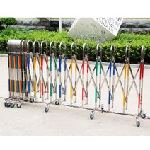 스틸 레일 대문 공장 주차장 출입문 자바라 스텐문, 높이 1.1m 길이 5m