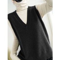 여성 겨울 니트 58# 가을 넥 조끼 겉옷 풀오버 박시 나시 뉴타임즈 Z