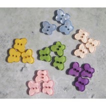 자개빛나비단추/10개 SET 1000원/퀼트부재료/스티치/원형단추/디자인단추/펠트/우드단추/칼라단추/파랑색/노랑색/핑크색/하늘색/초록색/비즈/quilt/퀼트도매, 7. 연핑크(30개)