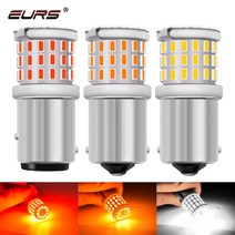 EURS 1pcs 1156 BA15S P21W LED Bau15s 1157 BAY15D P215W LED 라이트 자동차 방향 지시등 자동 램프 12V 24V 전구 화이트 레드, white+1156 bau15s
