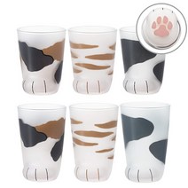코코네코 고양이발 유리컵 230ml (아기고양이), 토라(갈색)